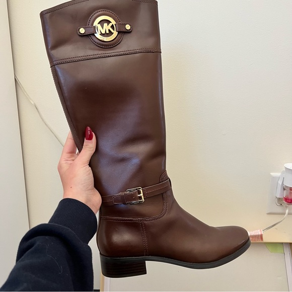 Michael Kors Brown Leather Boots - Picture 5 of 5